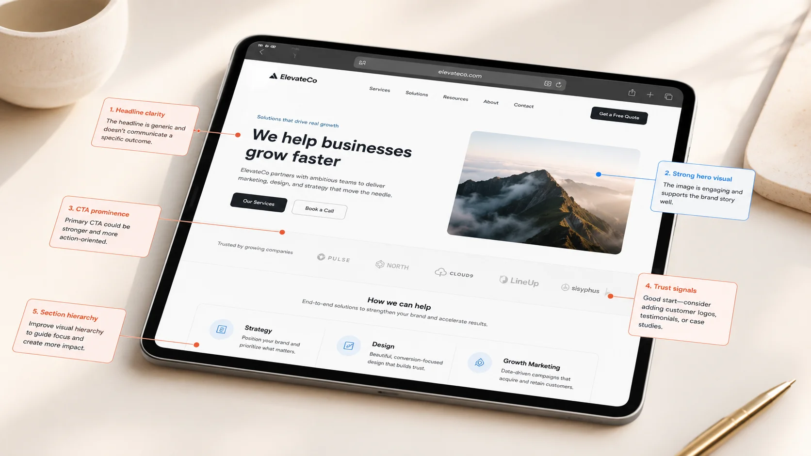 Website Teardown Example
